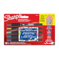 Verfstiften | Sharpie brush | Ronde punt | Assorti | 5 stuks