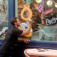 Verfstiften | Sharpie brush | Ronde punt | Assorti | 5 stuks