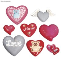 Gietvorm | Rayher  | Harten | 8-delig		