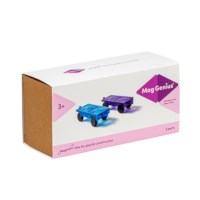 Auto's voor magnetische bouwblokken | MagGenius | Set à 2 stuks