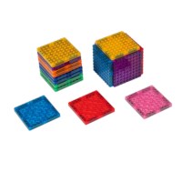 Magnetische bouwblokken met noppen | MagGenius | Set à 16 stuks