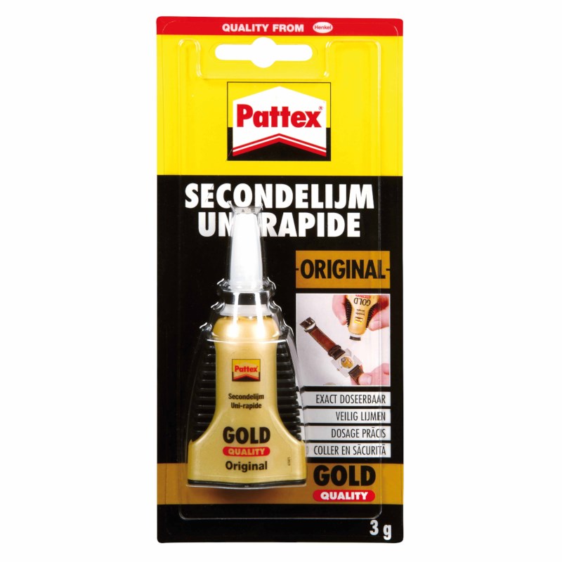 Secondelijm | Pattex Gold original | 3 gram