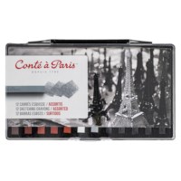 Tekenkrijt | Conte | 12 stuks assorti