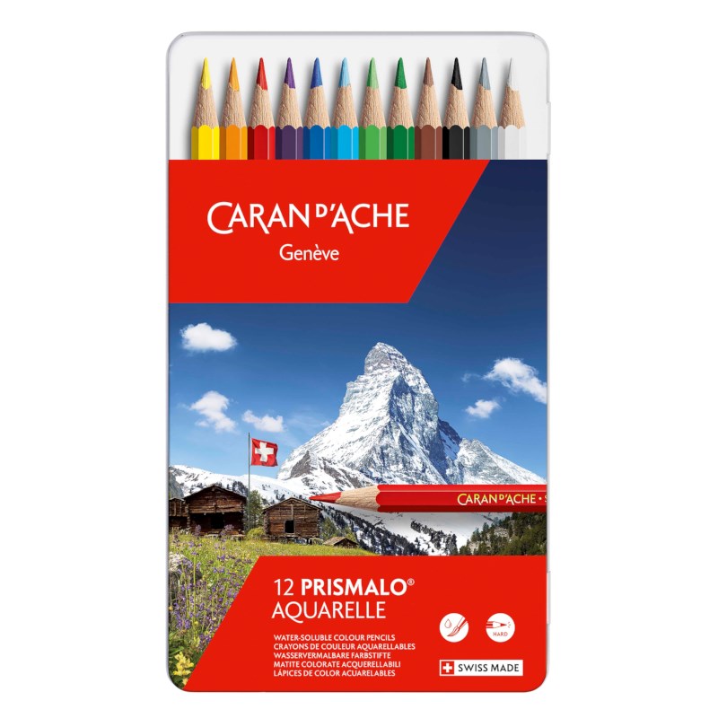 Aquarelpotloden | Caran d'Ache Prismalo | 12 kleuren