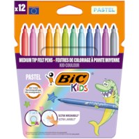 Viltstiften | Bic Kids Couleur | Pastel | Etui 12 stuks