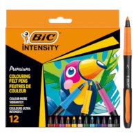 Viltstiften | Bic Intensity Premium | Etui 12 stuks