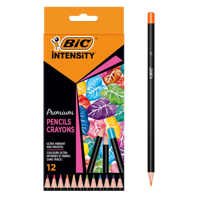 Kleurpotloden | Bic Intensity Premium | Etui 12 stuks