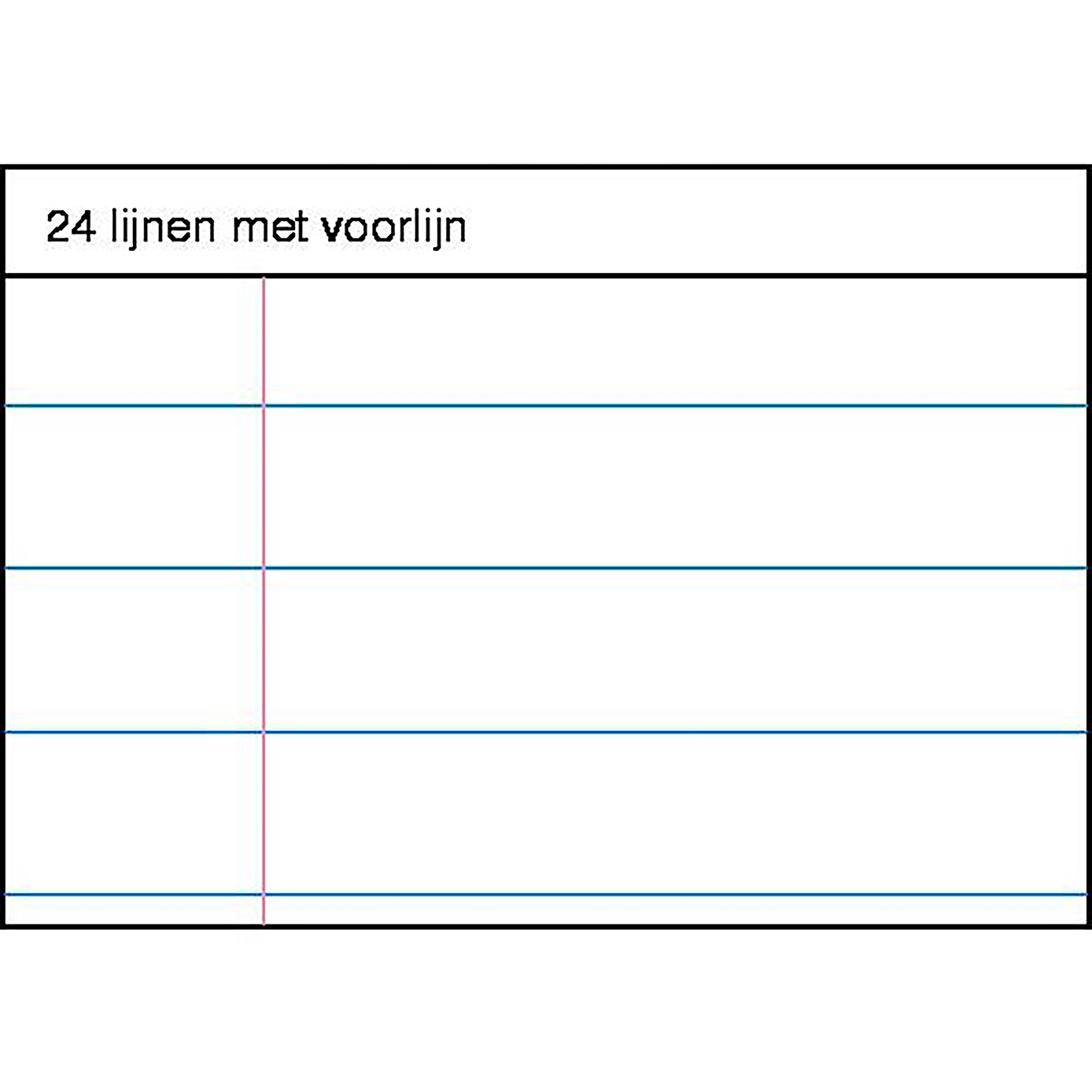 Ampad Efficiënte vierkante pad, 8-1/2 x 11, wit, 5 x 5, 50 vellen per pad, 10 pads per pak (22-032 C