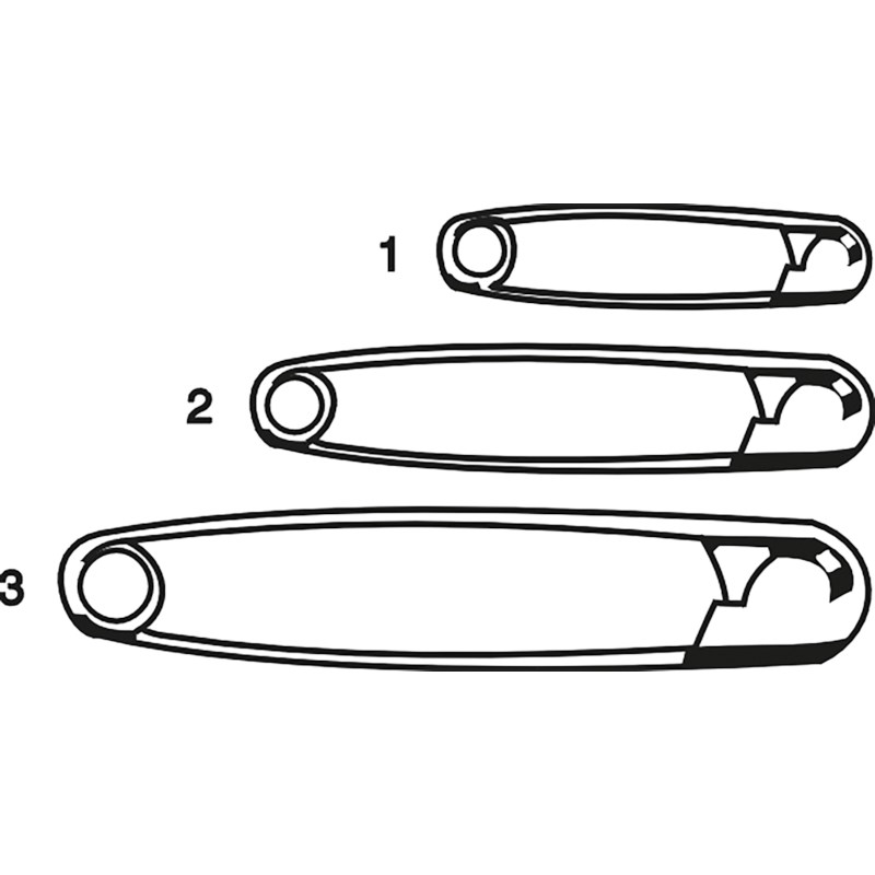 Veiligheidsspelden | No. 1 - 27 mm