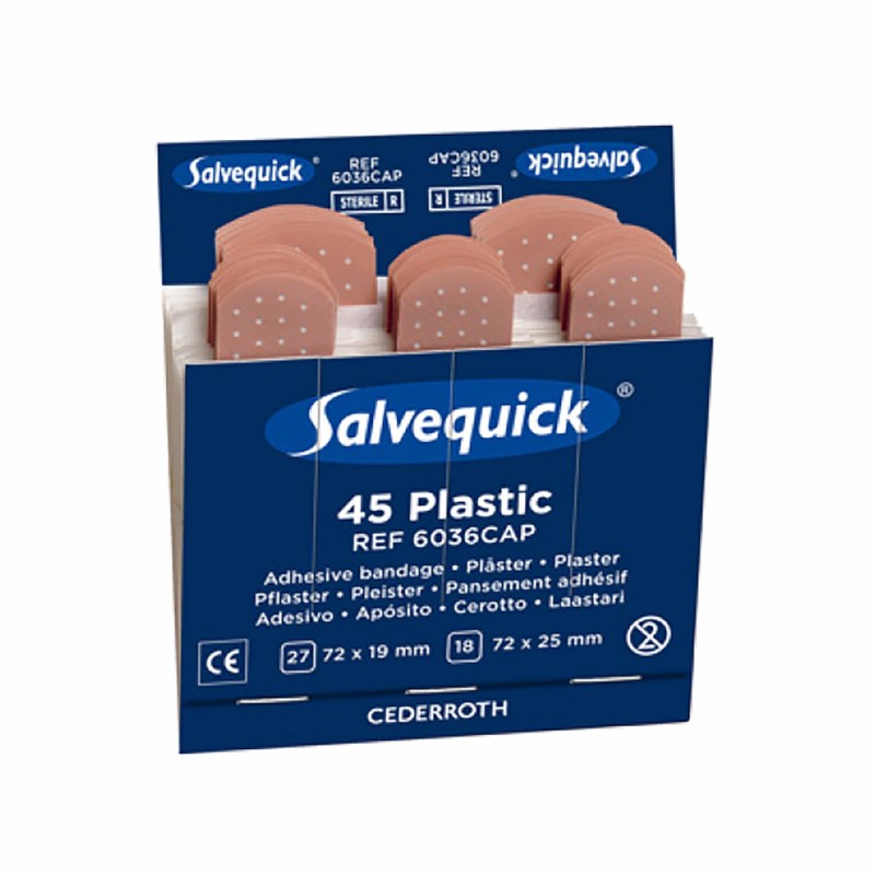 Pleisterautomaat | Salvequick | Navulling | Set à 45 pleisters