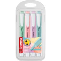 Markeerstift | STABILO | swing cool Pastel | Etui 4 kleuren - set 1