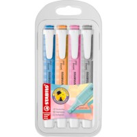 Markeerstift | STABILO | swing cool Pastel | Etui 4 kleuren - set 3