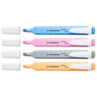 Markeerstift | STABILO | swing cool Pastel | Etui 4 kleuren - set 3