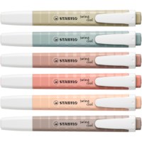Markeerstift | STABILO | swing cool | NatureCOLORS | Etui 6 kleuren