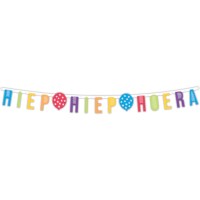 Letterslinger 'hiep hiep hoera' | Haza | Multicolor |  4 meter 