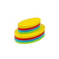 Vouwbladen rond | Heutink | Assorti 4 | Ovaal  Ø 16 cm | 480 vel | 60 grams