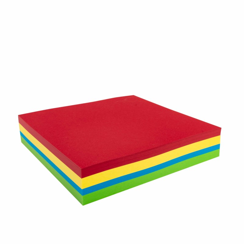 Vouwbladen vierkant | Heutink | Assorti 4 | 20 x 20 cm | 240 vel | 140 grams		