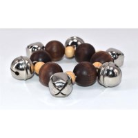 Bellen armband | Voggy's | Hout-donker 