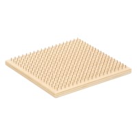 Kralenplank - hout - vierkant raster | Educo | Aanvulset | 20 x 20 cm | KRALO.