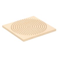 Kralenplank - hout - rond raster | Educo | Aanvulset | 20 x 20 cm | KRALO.