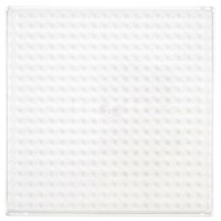 Kralenplank - transparant - vierkant raster | Educo | Aanvulset | 20 x 20 cm | KRALO.