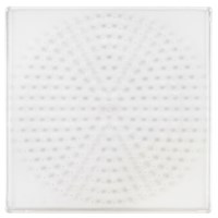 Kralenplank transparant - rond raster | Educo | Aanvulset | 20 x 20 cm | KRALO.