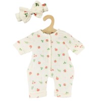 Poppenkleding | Romper en haarband | Voor poppen van 32 - 38 cm