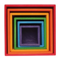 Stapelbakjes vierkant | Grimm's | Gekleurd