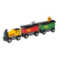 Trein met safaridieren voor treinset | BRIO