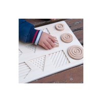 Inlegbord geometrische vormen | Andreu toys | Texturen