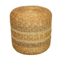 Poef Zeegras | Donker natural | 37 x 37 cm