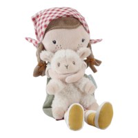 Knuffelpop boerin Rosa met schaap | Little Dutch | Little farm