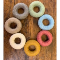 Donuts vilt | Pastel | 12-delig
