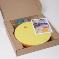 Rollende schijven | Grimm's | Pastel warm