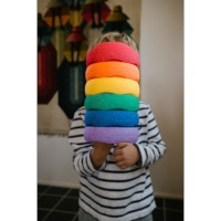 Stapelstein Mini | Regenboog | Set à 6 stuks