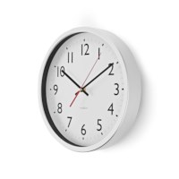 Wandklok | Nedis |  Ø 30 cm | Zilver/wit