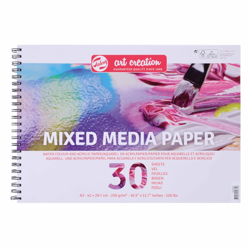 Mixmedia papier | Art Creation | A3 | Ringblok 30 vel | 250 gram
