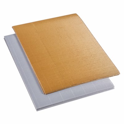 AKOLAFE 50 vellen golfkarton, natuurlijk karton, 2,5 mm dik karton, om te knutselen, 28 x 21 cm, knutselkarton, DIN A4, drietraps karton, glad pakpapier voor het afdrukken van geschenken, verpakking