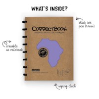 Uitwisbaar notitieboek | Correctbook | Petunia Purple | Gelinieerd | A5