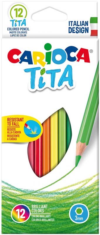 Kleurpotloden | Carioca Tita | Zeshoekig | Assorti | 12 Stuks