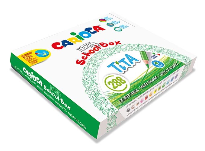 Kleurpotloden | Carioca Tita | Zeshoekig | Assorti | 288 Stuks