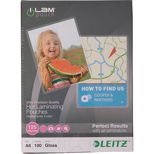 Lamineerhoezen | Glanzend | A6 | 125 micron | 100 stuks