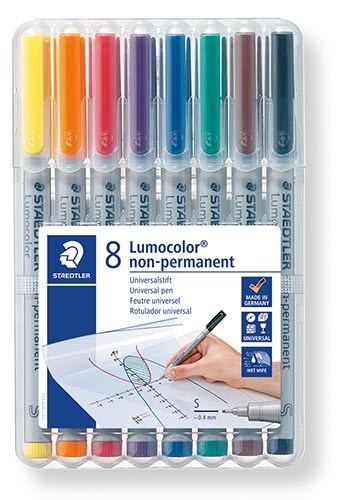 Marker | Staedtler 311 | 0,4 mm | Doos met 8 stuks assorti