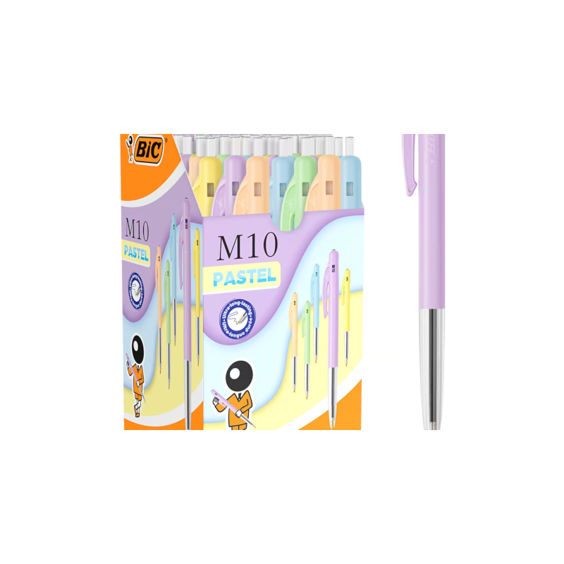 Balpen | Bic | Blauw  | M10 Color | Blauw | 50 Stuks