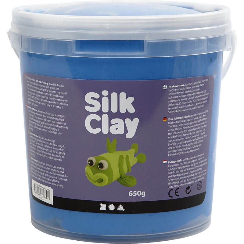 Zelfdrogende klei | Silk Clay | Blauw | 650 gram