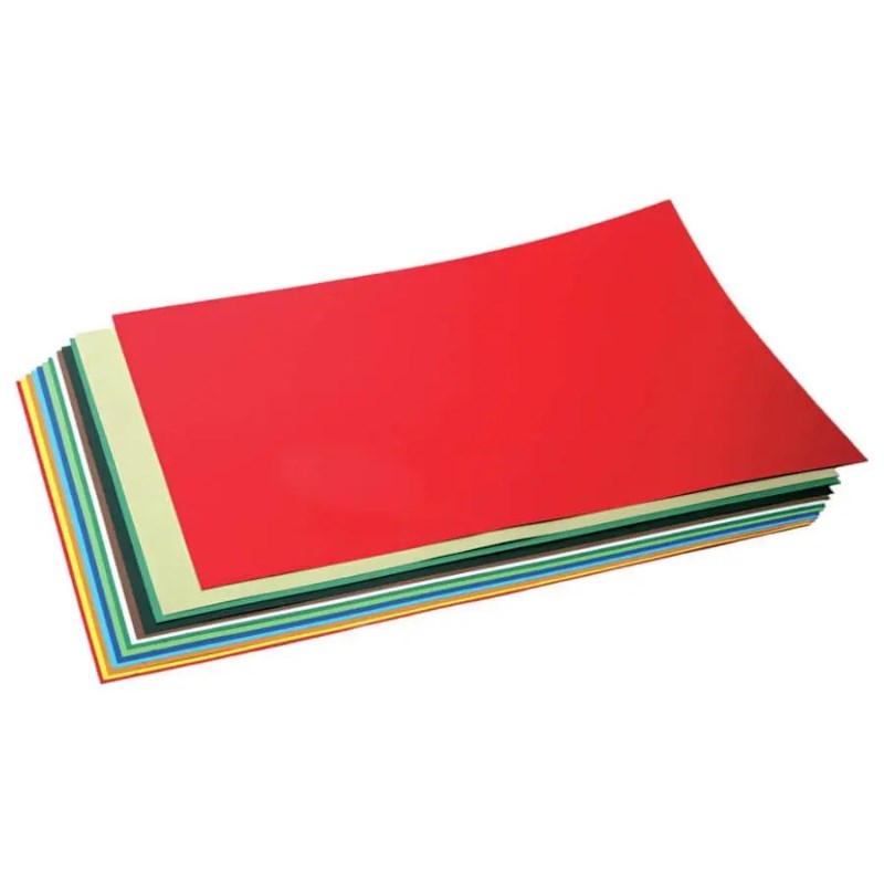 Tekenkarton | 50 x 70 cm | 300 gram | 10 vel assorti