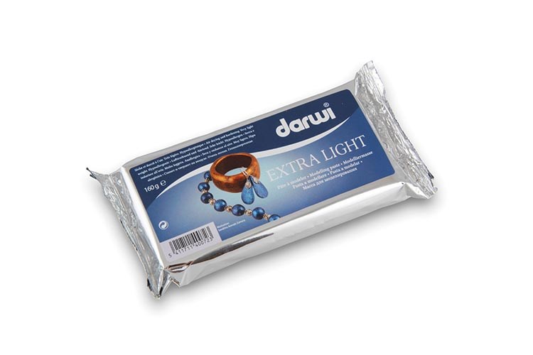 Zelfhardende klei | Darwi Extra Light | Wit | 160 gram