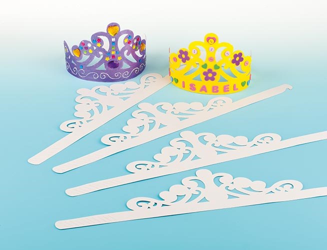 Verjaardagskroon | Karton | Baker Ross | Tiara | 8 stuks
