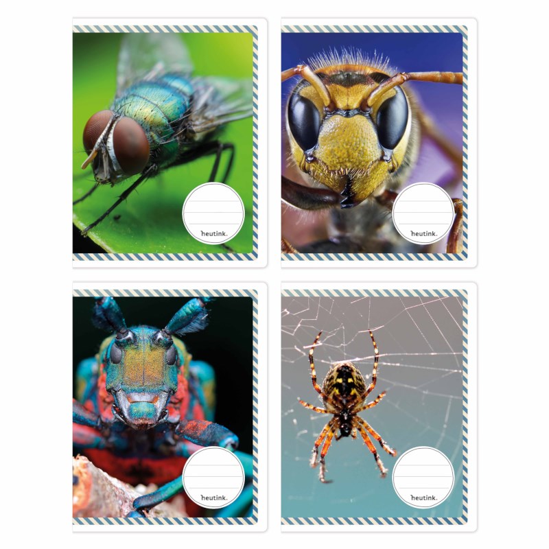 Schriften | Heutink | Insecten | Liniatuur 24 lijnen | 25 stuks 