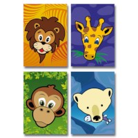 Beloningskaartjes | Serie | Dierenkoppen | 80 stuks